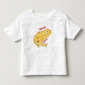 Yellow Frog Cartoon Kinder Shirts (Voorkant)