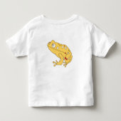 Yellow Frog Cartoon Kinder Shirts (Achterkant)