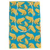 Yellow Frog Cartoon Medium Cadeauzakje (Voorkant)