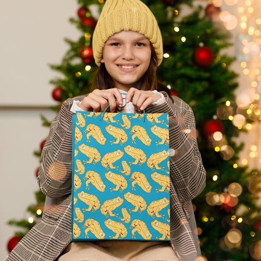 Yellow Frog Cartoon Medium Cadeauzakje