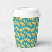 Yellow Frog Cartoon Papieren Bekers (Rechts)