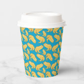 Yellow Frog Cartoon Papieren Bekers (Voorkant)