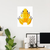 Yellow Frog Digital Print | Frog Wall Print (Thuiskantoor)