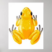 Yellow Frog Digital Print | Frog Wall Print (Voorkant)