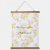 Yellow Fruit Lemons Make Lemonade Hangend Wandkleed (Voorkant)