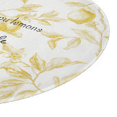 Yellow Fruit Lemons Make Lemonade Snijplank (Hoek)