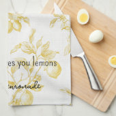 Yellow Fruit Lemons Make Lemonade Theedoek (Quarter Fold)