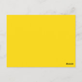 Yellow Fun Loopy Love Lines Table Number Card Briefkaart (Achterkant)