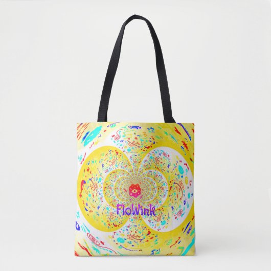 Yellow Funky Spiral Tas (Voorkant)