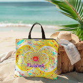 Yellow Funky Spiral Tas