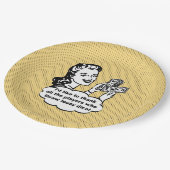 Yellow Funny Retro Bunco ik wil graag bedanken Papieren Bordje (Gekanteld)