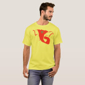 Yellow Ganesh Abstract T-shirt (Voorkant volledig)