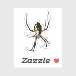 Yellow Garden Spider Sticker