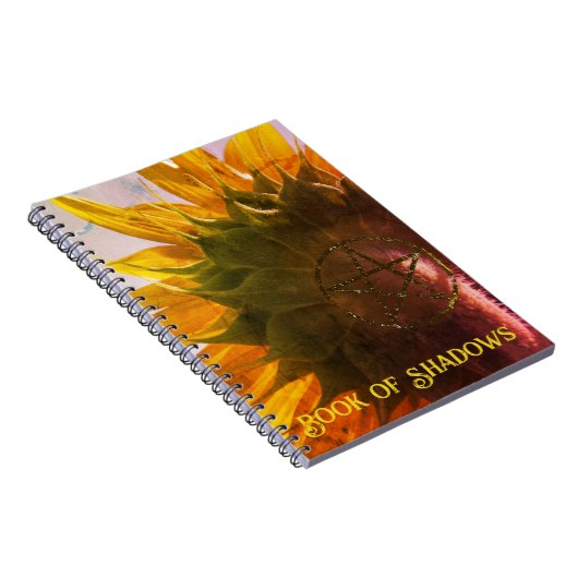 Yellow Garden Zonnebloem Boek van schaduwen Notitieboek (Rechterzijde)