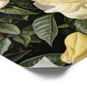 Yellow Gardenia Flowers Art Print Poster (Hoek)