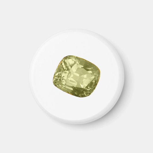 Yellow Gemstone Alexandriet Magneet (Voorkant)