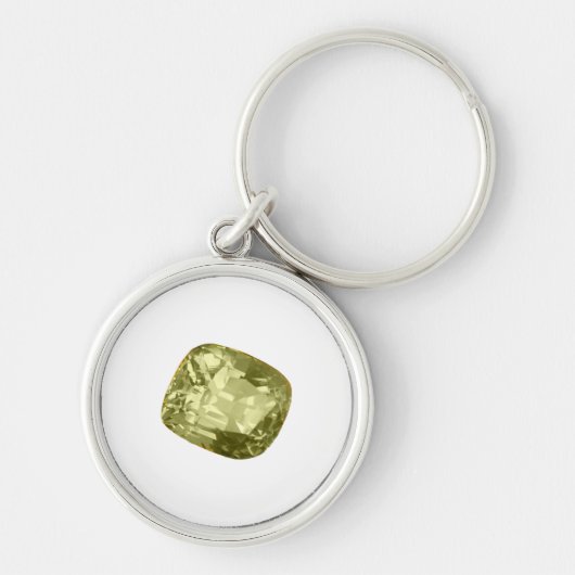 Yellow Gemstone Alexandriet Sleutelhanger (Voorkant)