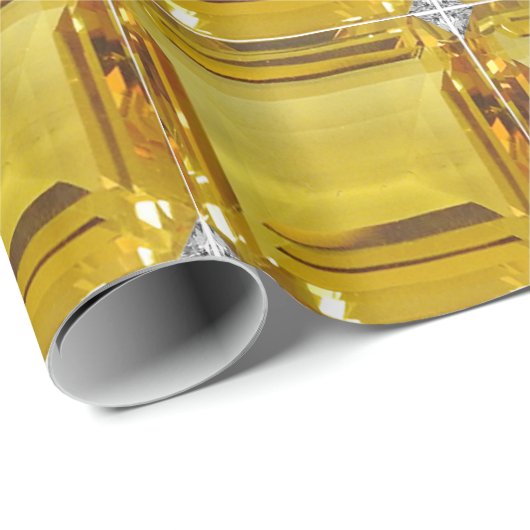Yellow Gemstone Cadeaupapier (Rol Hoek)