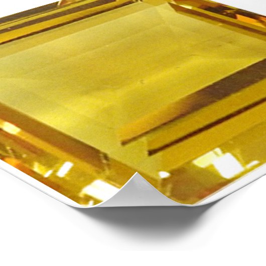 Yellow Gemstone Poster (Hoek)
