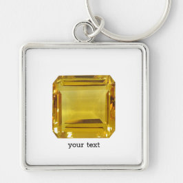Yellow Gemstone Sleutelhanger
