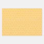 Yellow Geometric Flower Pattern Inpakpapier Vel (Voorkant)