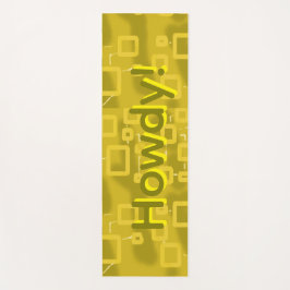 Yellow Geometric Yoga Mat
