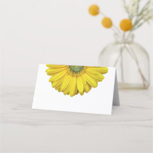 Yellow Gerber Gerbera Daisy Wedding Plaatskaartje