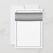 Yellow Gerbera Daisy Grey Ribbon RSVP antwoordkaar (Achterkant)