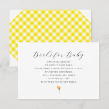 Yellow Gingham Boeken voor Baby shower