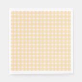 Yellow Gingham Napkin Servet (Voorkant)