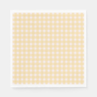 Yellow Gingham Napkin Servet