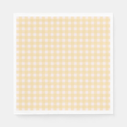 Yellow Gingham Napkin Servet (Voorkant)