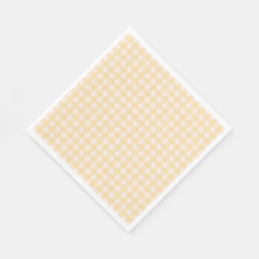 Yellow Gingham Napkin Servet (Hoek)