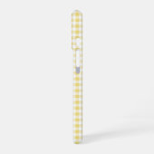 Yellow Gingham Phone Case iPhone 16 Hoesje (Linkerkant)