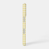 Yellow Gingham Phone Case iPhone 16 Hoesje (Rechterkant)