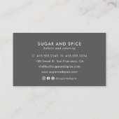 Yellow Gingham-Visitekaartje Visitekaartje (Achterkant)