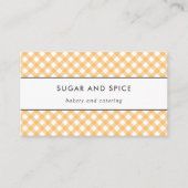 Yellow Gingham-Visitekaartje Visitekaartje (Voorkant)