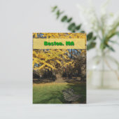 Yellow Gingko Tree Briefkaart (Staand voorkant)