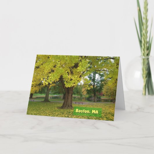 Yellow Gingko Tree Kaart (Voorkant)