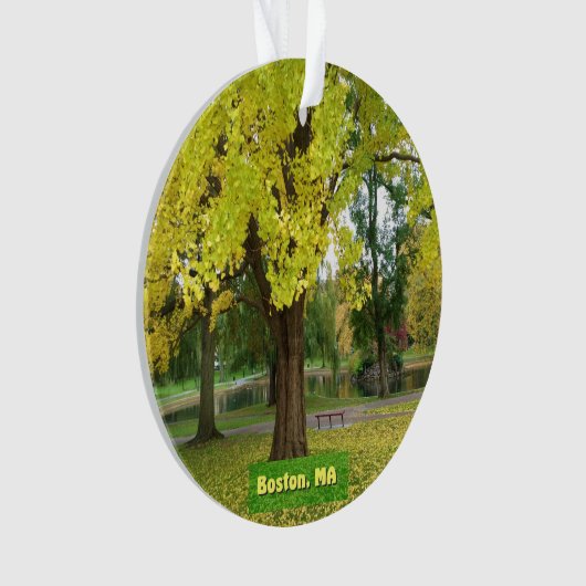 Yellow Gingko Tree Ornament (voorkant)