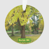 Yellow Gingko Tree Ornament (voorkant)
