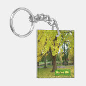 Yellow Gingko Tree Sleutelhanger (Voorkant Links)