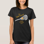 Yellow Go Team Lacrosse mama T-shirt (Voorkant)