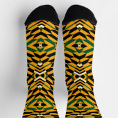 Yellow Gold Afro Pop Kente Style Sokken (Top)