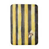 Yellow Gold Black Stripes Honey Bee  Badmat (Voorkant Verticaal)