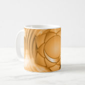 Yellow Gold Chakra Zen Yoga Namaste personaliseren Koffiemok (Voorkant links)