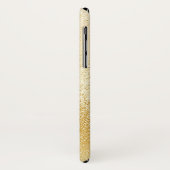 *~* Yellow Gold Foil Black Diamond Lijst Monogram Case-Mate iPhone Case (Achterkant/links)