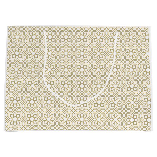 Yellow gold Geometric White Groot Cadeauzakje (Voorkant)