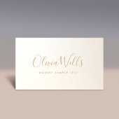 Yellow Gold Handgeschreven Script Social Media Pic Visitekaartje