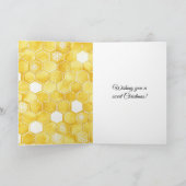 Yellow Gold Honey Christmas Tree Kaart (Binnen)